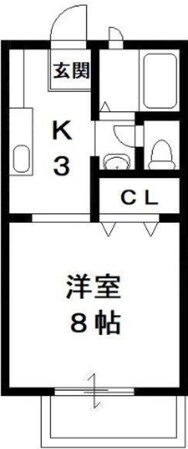 コーポフリーダムの物件間取画像